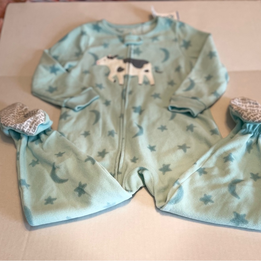 Carter's Light Blue Fleece Pajama Top